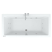 Riho Easypool 3.1 Lusso whirlpoolbad rechts 180x80cm hydro 6+4+2 pneumatische bediening inclusief poten en afvoer wit SW699382