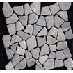 Kerabo Carreau de sol et de mur éclats de marbre gris clair tambourinés mixte aspect pierre naturelle gris par pièce SW88463