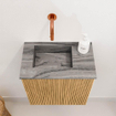 Mondiaz JOYA-DLUX Meuble de toilette 40cm - couleur Oak - Lavabo FAYE position Gauche Sans trou de robinet couleur Sombra SW1424258