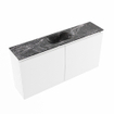 MONDIAZ TURE-DLUX Meuble toilette - 100cm - Talc - EDEN - vasque Lava - position centrale - 1 trou de robinet SW1103632