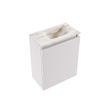 MONDIAZ TURE-DLUX Meuble WC 40 cm Cale. EDEN lavabo Frappe position droite. Sans trou de robinet. SW1105183