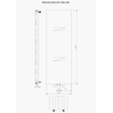 Plieger Perugia Specchio designradiator verticaal met spiegel middenaansluiting 1806x608mm 749W 7253469