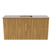 Mondiaz JOYA-DLUX 80cm meuble de salle de bains - couleur Oak - Vasque FAYE position Milieu 1 trou de robinet couleur Saba. SW1424177