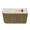 Mondiaz JOYA-DLUX 71.6cm toiletmeubel - ronding links kleur Dusk - Wastafel FAYE positie Rechts Zonder kraangat kleur Nata. SW1425926