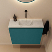 MONDIAZ TURE-DLUX Meuble toilette - 60cm - Smag - EDEN - vasque Opalo - position centrale - sans trou de robinet SW1104552