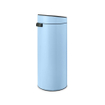 Brabantia Touch Bin Poubelle - 30 litres - seau intérieur en plastique - dreamy blue SW1117318