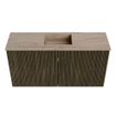 Mondiaz JOYA-DLUX 80cm toiletmeubel - kleur Shadow - Wastafel FAYE positie Midden Zonder kraangat kleur Saba. SW1425119