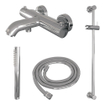 BRAUER Stripe Baddouche Thermostaatkraan - SET 01 - opbouw - glijstang - staaf handdouche - doucheslang - chroom SW1434717