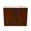 Mondiaz JOYA 50cm toiletmeubel - kleur Ruby - Wastafel FAYE positie Rechts Zonder kraangat kleur Talc. SW1421715