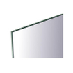 Sanicare Q-mirrors spiegel zonder omlijsting / PP geslepen 90 cm horizontale strook + Ambi licht onder warm white leds SW278903