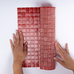 La Mosaic Factory Amsterdam carreau mosaïque - 32,2x32,2cm - carrelage mural et de sol - Carré - Verre Rouge Fraise Mat SW62118