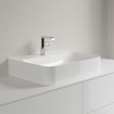 Villeroy & Boch Finion lavabo - dessous meulé 1 trou de robinet 60x47cm - ceramic+ avec trop-plein dissimulé blanc SW106476