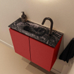 MONDIAZ TURE-DLUX Meuble toilette - 60cm - Fire - EDEN - vasque Lava - position centrale - 1 trou de robinet SW1103778