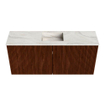 Mondiaz JOYA-DLUX 90cm toiletmeubel - kleur Ruby - Wastafel FAYE positie Midden Zonder kraangat kleur Ostra. SW1423777