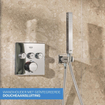 GROHE QuickFix Precision SmartControl inbouw douchesysteem met Vitalio SmartActive 310 Cube hoofddouche chroom SW1120189