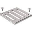 Geberit grille 8x8cm pour siphon de douche verrouillable inox GA10710