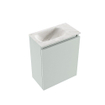 MONDIAZ TURE-DLUX 40cm toiletmeubel Greey. EDEN wastafel Ostra positie links. Met 1 kraangat. SW1104872