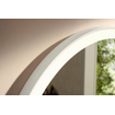 Hansgrohe Xarita Lite S Miroir - 90cm - rond - éclairage led - interrupteur mural - blanc mat SW1165045