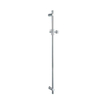 Fortifura Calvi Ensemble de douche barre curseur avec douchette ronde, flexible en métal et robinet de douche Chrome SW811950