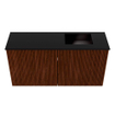 Mondiaz JOYA 80cm toiletmeubel - kleur Ruby - Wastafel FAYE positie Rechts Zonder kraangat kleur Urban. SW1421833