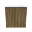 Mondiaz JOYA 40cm toiletmeubel - kleur Dusk - Wastafel FAYE positie Midden Zonder kraangat kleur Talc. SW1421548