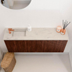 Mondiaz JOYA-DLUX 100cm toiletmeubel - kleur Ruby - Wastafel FAYE positie Links 1 kraangat kleur Opalo. SW1423719