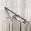 BRAUER Oblivion Paroi de douche à l'italienne - 120x200cm - paroi latérale 30cm - verre clair cannelé - traitement anticalcaire - PVD - acier inoxydable brossé SW1476042
