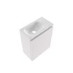 MONDIAZ TURE-DLUX meuble de toilettes 40cm Cale. EDEN lavabo Opalo position gauche. Avec 1 trou de robinet. SW1104240