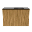 Mondiaz JOYA 60cm meuble de toilette - couleur Oak - Vasque FAYE position Droite Sans trou de robinet couleur Urban SW1421164