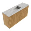 Mondiaz JOYA-DLUX 80cm toiletmeubel - kleur Oak - Wastafel FAYE positie Midden 1 kraangat kleur Glace. SW1421981