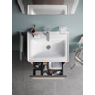 Duravit ketho 2 meuble sous lavabo avec 1 tiroir 58.4x45.5x44cm avec poignée anthracite taupe mat SW772828