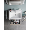 Duravit Ketho 2 meuble sous-lavabo avec 1 tiroir 58.4x45.5x44cm avec poignée anthracite taupe supermat SW773134