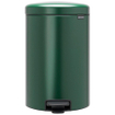 Brabantia NewIcon Poubelle à pédale - 20 litres - seau intérieur en plastique - pine green SW1117472