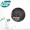 FugaFlow Eccelente Arredo Miroir rond 100 cm avec éclairage LED indirect, chauffe miroir et interrupteur infrarouge SW1123454