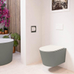 MONDIAZ LAVIE WC suspendu - 36x53cm - sans bride - Linen (offwhite) - softclose - quick-release - abattant WC - Smoke (gris) SW1208657