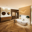 MONDIAZ HOLM Baignoire îlot - 180x85cm - talc SW491601