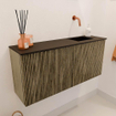 Mondiaz JOYA 90cm toiletmeubel - kleur Dusk - Wastafel FAYE positie Rechts Zonder kraangat kleur Urban. SW1421663