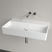 Villeroy & Boch Memento 2.0 lavabo - dessous meulé 80x47cm - sans trop-plein sans trou de robinet ceramic+ blanc SW336027