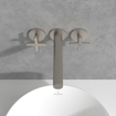 Villeroy & Boch Loop & Friends ensemble de robinet à 3 trous - Nickel brossé mat (inox) SW974329