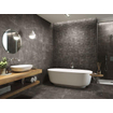 SAMPLE Kerabo Carrelage de sol et de mur Shetd Anthracite mat Rectifié Aspect marbre Mat Anthracite SW736122