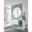 Emco Round Glashouder - met glas - wandmontage - chroom/kristal helder glas SW452871
