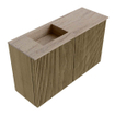 Mondiaz JOYA-DLUX Meuble de toilette 70cm - couleur Dusk - Lavabo FAYE position Gauche Sans trou de robinet couleur Saba SW1426275