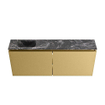 MONDIAZ TURE-DLUX meuble WC 120 cm Oro. EDEN lavabo Lava position gauche. Avec 1 trou de robinet. SW1103946