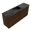 Mondiaz JOYA-DLUX 90cm meuble de salle de bains - couleur Walnut - Vasque FAYE position Milieu 1 trou de robinet couleur Lava. SW1422446