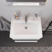 Duravit D-Neo lavabo 65x48x16.5cm 1 trou de robinet rectangulaire Céramique Blanc SW640403