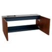 Mondiaz JOYA-DLUX 100cm toiletmeubel - kleur Ruby - Wastafel FAYE positie Links Zonder kraangat kleur Sombra. SW1425687