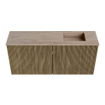 Mondiaz JOYA-DLUX 90cm toiletmeubel - kleur Dusk - Wastafel FAYE positie Rechts 1 kraangat kleur Saba. SW1426276