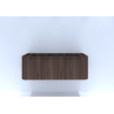 HR badmeubelen Juice Meuble sous-lavabo - 120x45x40cm - angles arrondis - façade 3D - 1 tiroir - dark oak SW867619