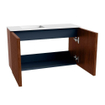 Mondiaz JOYA 70cm toiletmeubel - kleur Ruby - Wastafel FAYE positie Links Zonder kraangat kleur Talc. SW1421735