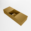 Mondiaz TYNE Lavabo compact - 60x23x12cm - vasque au milieu - sans trous de robinet - solid surface - Oro SW1026149